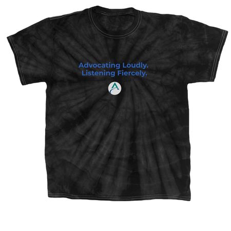 Official ACE Shirts! Version 1.0, a Black Classic Tie Dye Tee