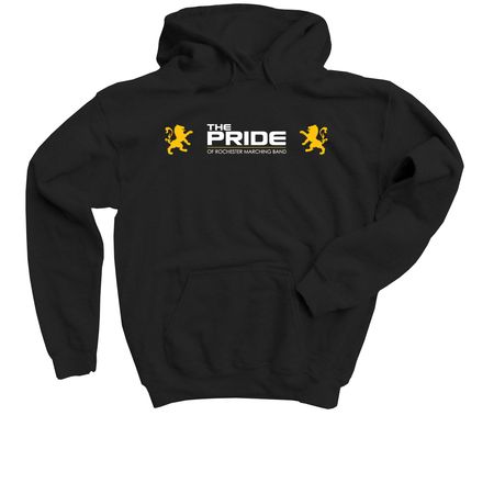 Pride Logo Merch, a Black Youth Pullover Hoodie