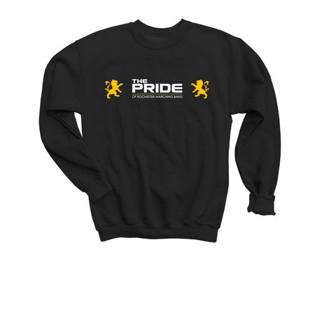 Pride Logo Merch, a Black Youth Crewneck Sweatshirt
