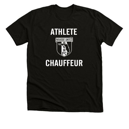 NUFC Chauffeur, a Solid Black Blend Premium Unisex Tee
