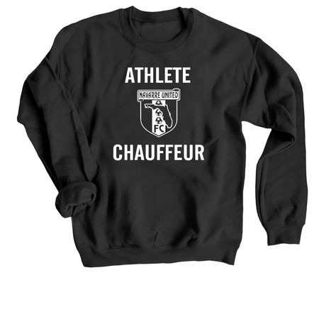 NUFC Chauffeur, a Black Crewneck Sweatshirt