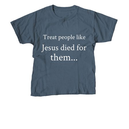 Jesus died for them Unisex T-shirt, a Indigo Youth Unisex Tee