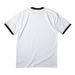 Rustic Austin Logo Shirt, a White/ Jet Black Cotton Ringer Tee (back-view)