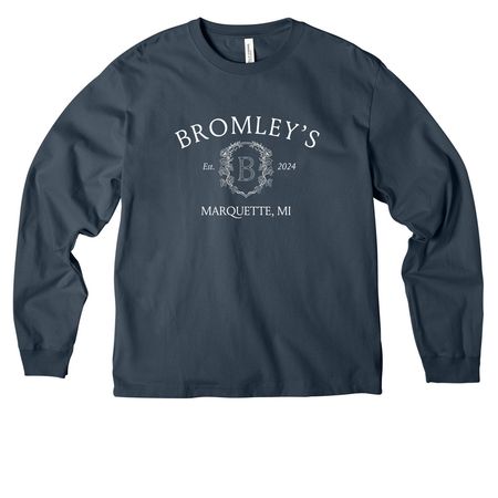 Bromley's Books Ivy, a Vintage Navy Unisex Heavyweight Long Sleeve Tee