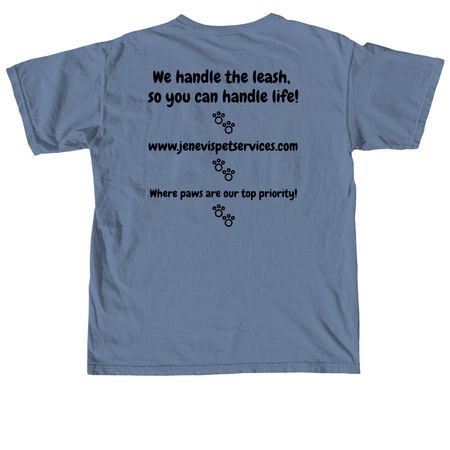 Cotton Tops Black Print (1/9), a Blue Jean Comfort Colors Unisex Tee (back-view)