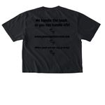 Jenevi's Pet Services Merch 1, a Black Comfort Colors Boxy Tee (back-view)