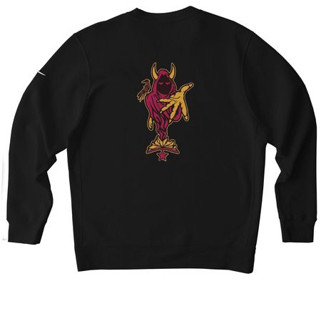 Nike Club 2026 Spectre Sweatshirt&nbsp;, a Black Nike Club Fleece Crewneck Sweatshirt (back-view)
