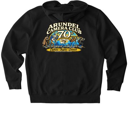 Arundel Camera Club Anniversary Evolution, a Black Stanley/Stella Unisex Cultivator 2.0 Zip Up Pullover Hoodie