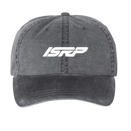 Worm Logo Hats, a Black Printed Pigment Dye Baseball Cap