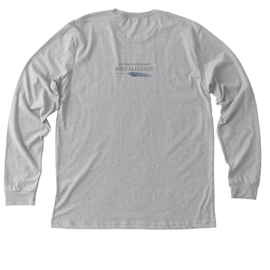 Bird Collision Corps shirts, a Athletic Heather Premium Long Sleeve Tee (back-view)