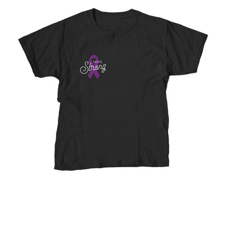 Sadye Strong | Cancer Fundraiser | YOUTH, a Black Youth Unisex Tee
