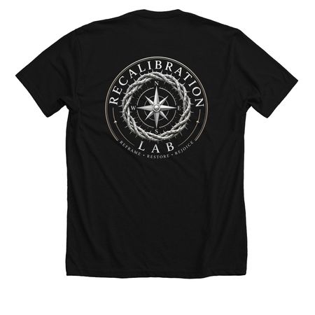 You Are Not Alone Tees, a Solid Black Blend Premium Unisex Tee (back-view)
