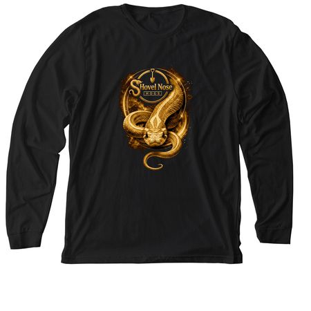 Shovel Logo, a Solid Black Blend Premium Long Sleeve Tee