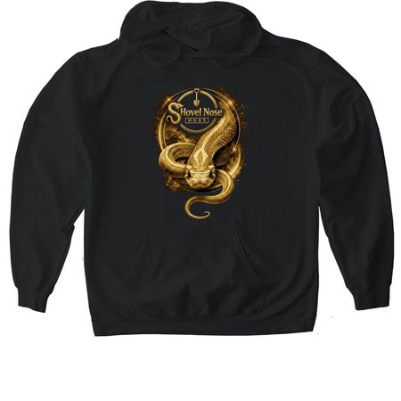 Shovel Logo, a Black Gildan Softstyle Pullover Hoodie