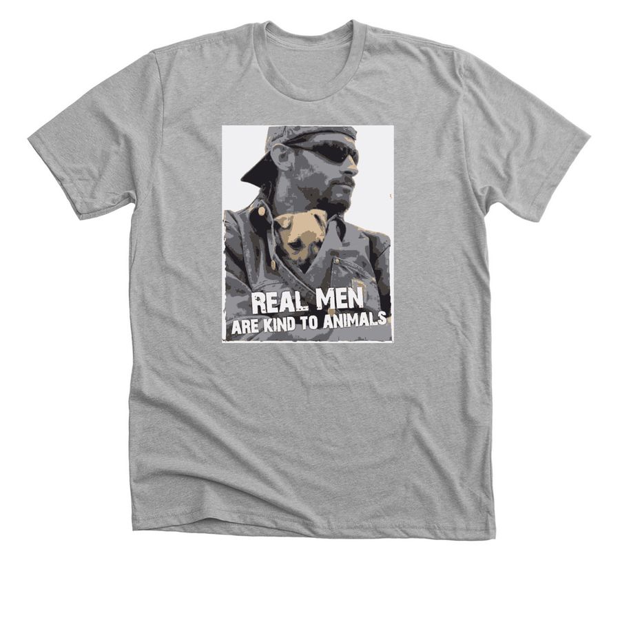 ANIMALS DESERVE KINDNESS&nbsp;, a Athletic Heather Premium Unisex Tee