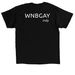 WNBGay Indy, a Black Classic Unisex Tee (back-view)