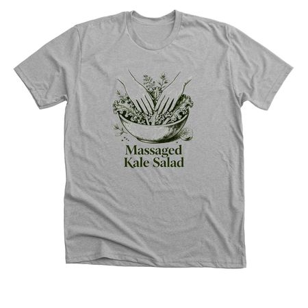 Massaged Kale Salad, a Athletic Heather Premium Unisex Tee