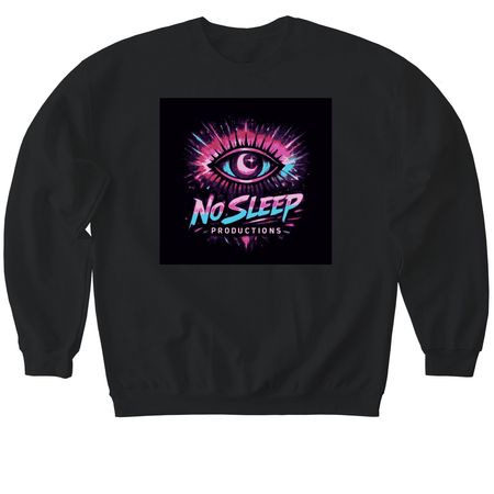 No sleep, a Black Softstyle Crewneck Sweatshirt