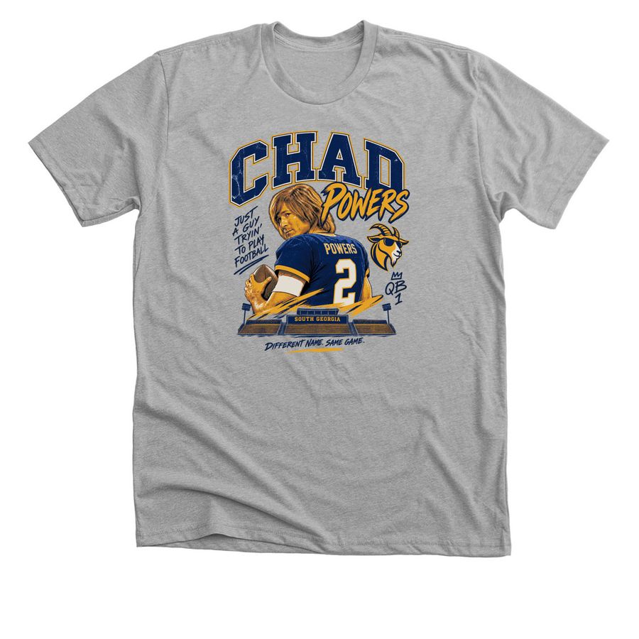 Chad Powers Merch, a Athletic Heather Premium Unisex Tee