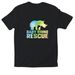 Tie Dye Rhino, a Black Softstyle Cotton Tee
