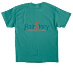 HairStory T-shirt, a Jade Dome Classic Unisex Tee (back-view)