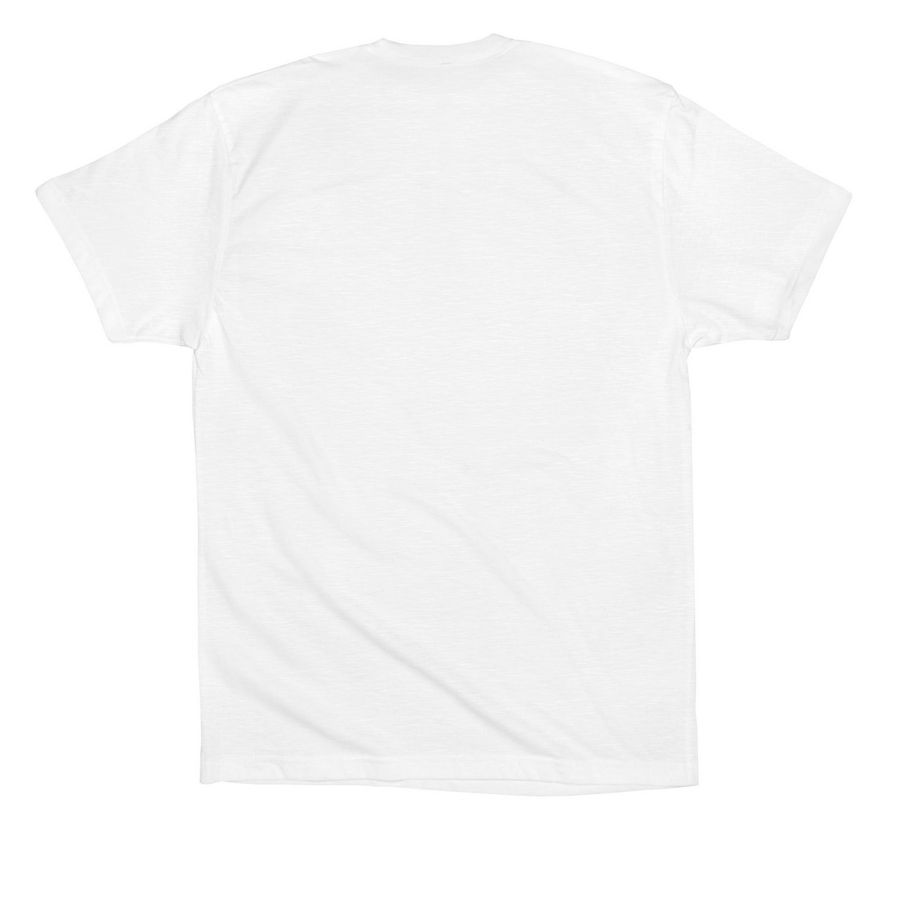 Feel Alive in the 21045, a White Premium Cotton Tee (back-view)