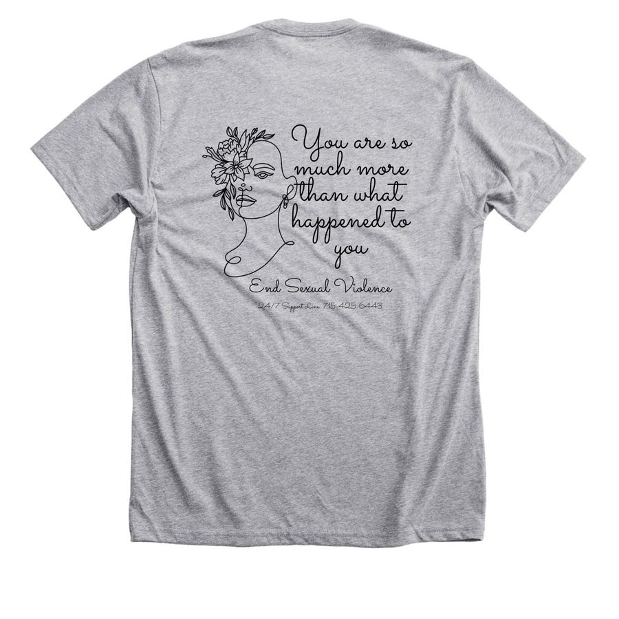 St. Croix Valley SART, a Athletic Heather Premium Unisex Tee (back-view)