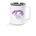 Angry Beaver Travel Coffee Mug, a White Stainless Steel Travel Mug