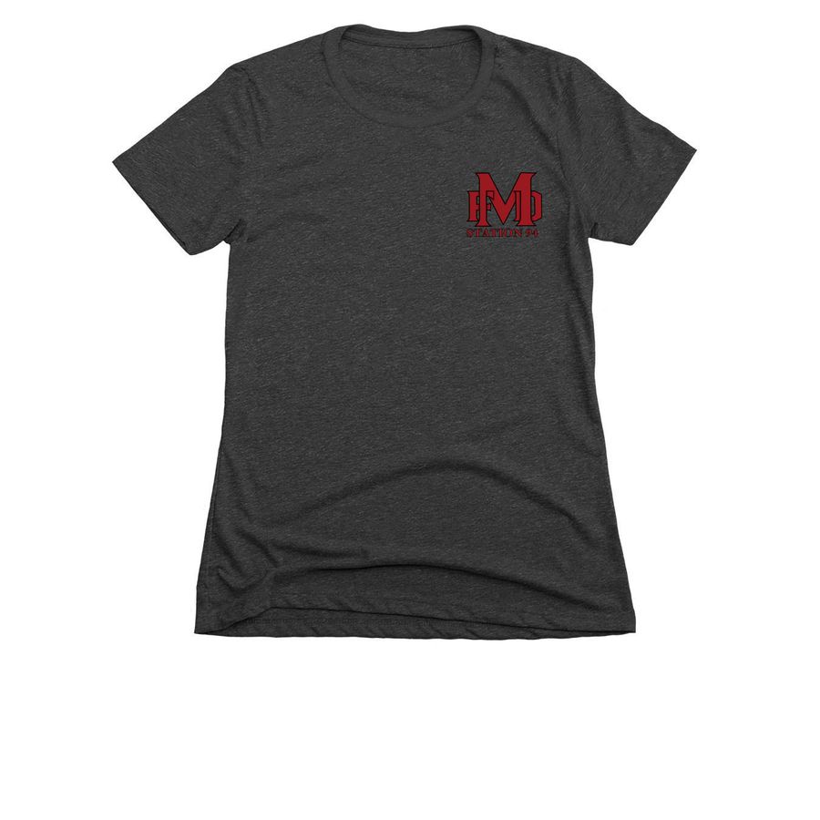 Moosup Fire Department, a Charcoal Women's Slim Fit Tee