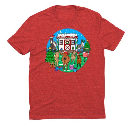 Little Buckets Christmas&nbsp;, a Rise Up Red Allmade Eco Triblend Unisex Tee