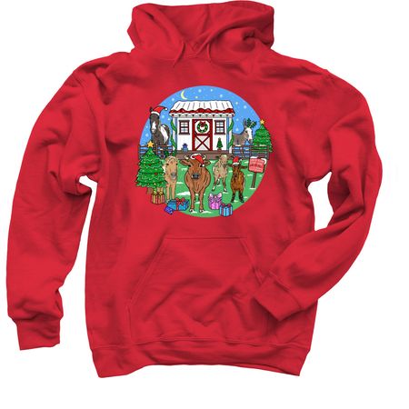 Little Buckets Christmas&nbsp;, a Red Pullover Hoodie