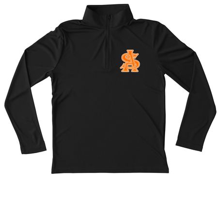 Warm Activewear Mavericks, a Black Youth Performance Quarter Zip Pullover