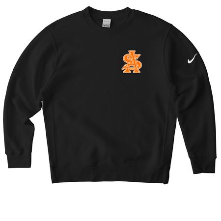 Warm Activewear Mavericks, a Black Nike Club Fleece Crewneck Sweatshirt
