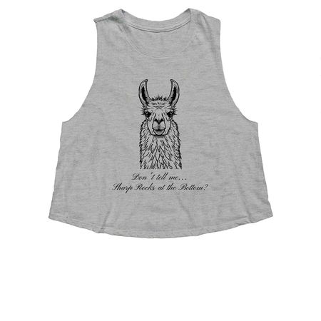Kuzco Tank Tops, a Athletic Heather Women's Cropped Racerback Tank