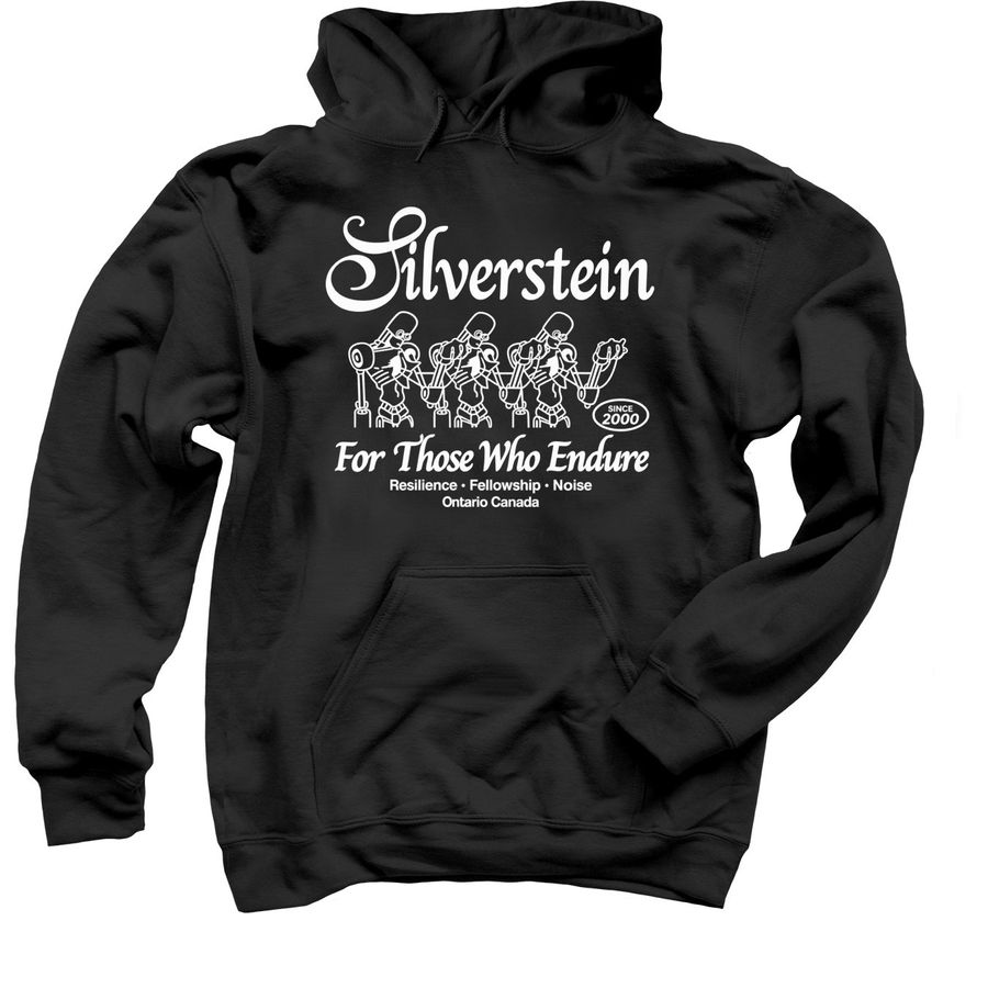 Silverstein Merch Camp Screamo Tour 2026, a Black Pullover Hoodie