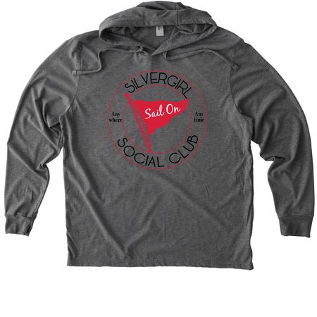 Social Club, a Aluminum Grey Allmade Eco Triblend Hoodie Tee