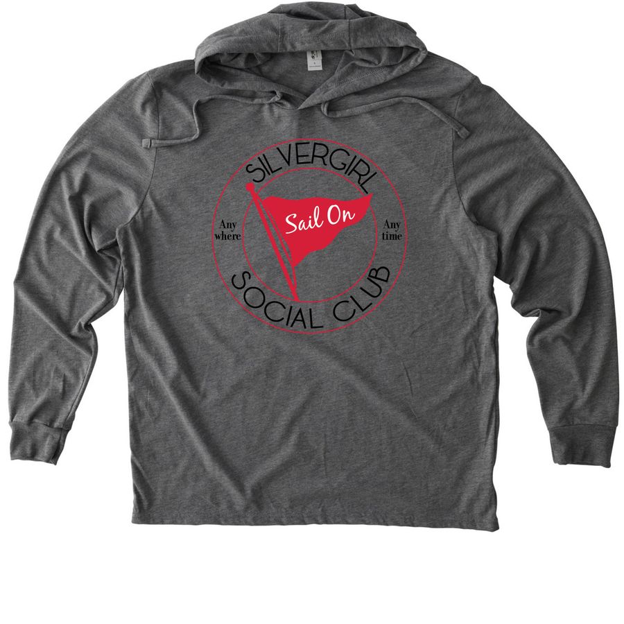 Social Club, a Aluminum Grey Allmade Eco Triblend Hoodie Tee