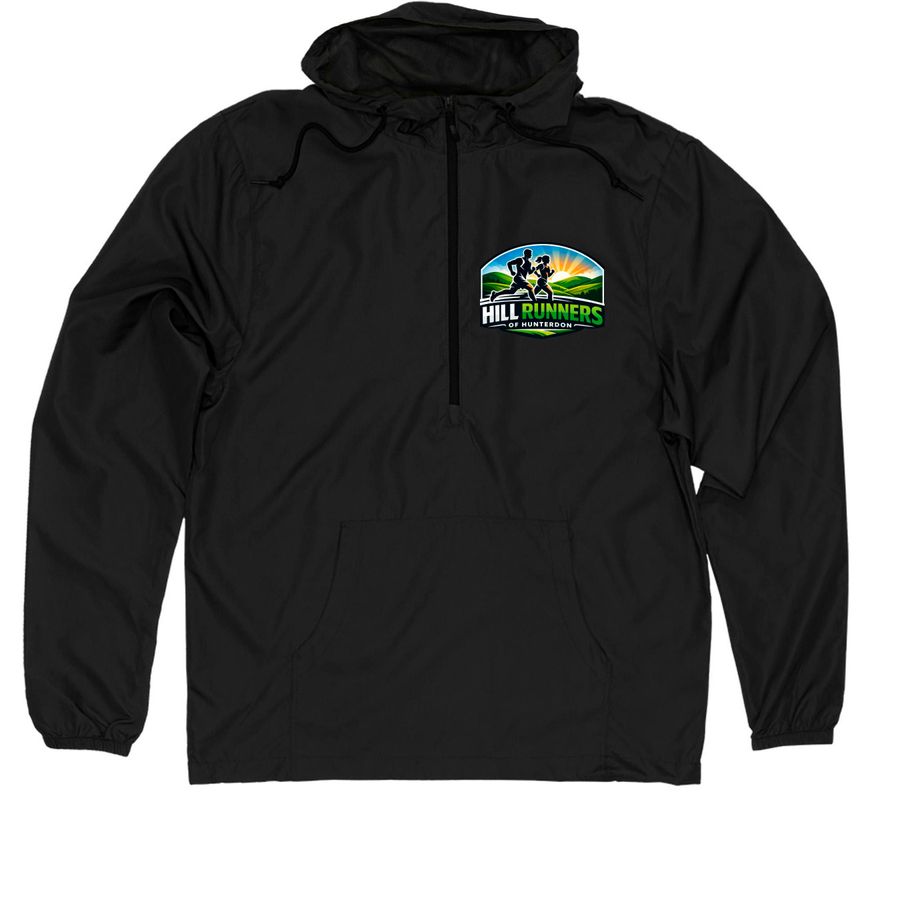 HRH Windbreakers, a Black Quarter-Zip Windbreaker