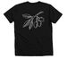 Free Fergie Tee, a Solid Black Blend Premium V-Neck Tee (back-view)