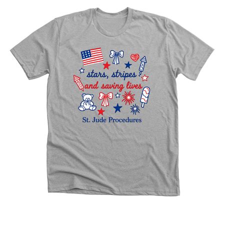SJ Stars and Stripes, a Athletic Heather Premium Unisex Tee
