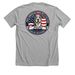 Juju's American Hero Pet Fundraiser 2026, a Athletic Heather Premium Unisex Tee (back-view)