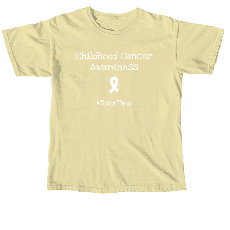 Childhood Cancer Awareness, a Butter Comfort Colors Unisex Tee