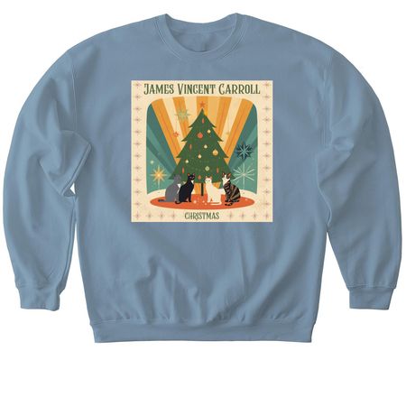 Christmas Album&nbsp;, a Stone Blue Softstyle Crewneck Sweatshirt