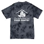 Wear Your&nbsp; Food Pantry Support&nbsp;, a Black Crystal Tie Dye Tee (back-view)