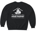 Wear Your&nbsp; Food Pantry Support&nbsp;, a Black Softstyle Crewneck Sweatshirt (back-view)