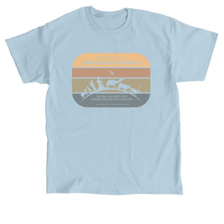 Supporting Rangelands & Pastoralists!, a Light Blue Classic Unisex Tee