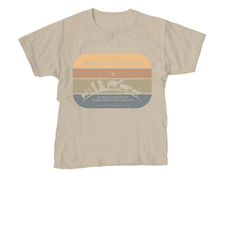 Supporting Rangelands & Pastoralists!, a Sand Youth Unisex Tee