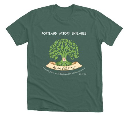 AYLI Cast Shirt, a Heather Forest Premium Unisex Tee