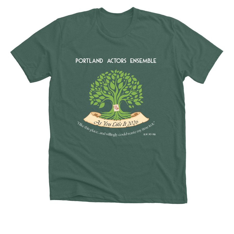 AYLI Cast Shirt, a Heather Forest Premium Unisex Tee