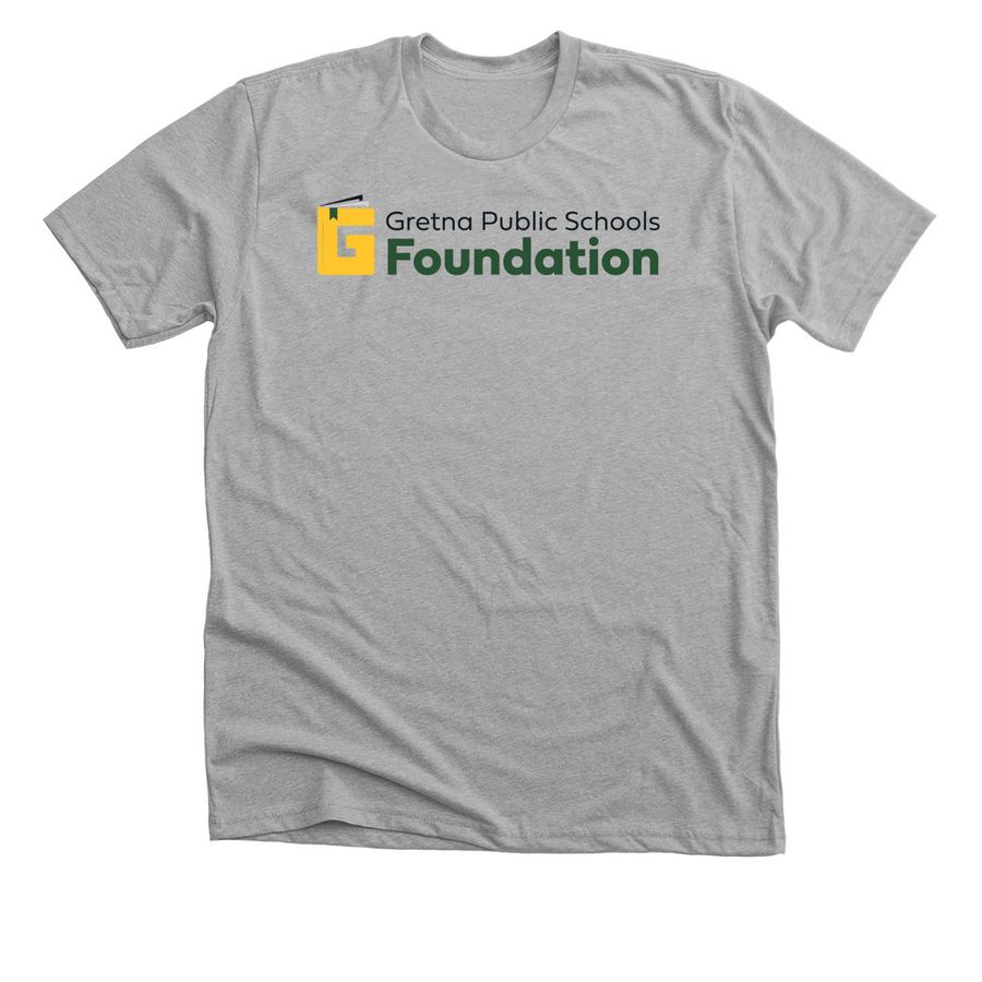 Front & Back - Full Color, a Athletic Heather Premium Unisex Tee